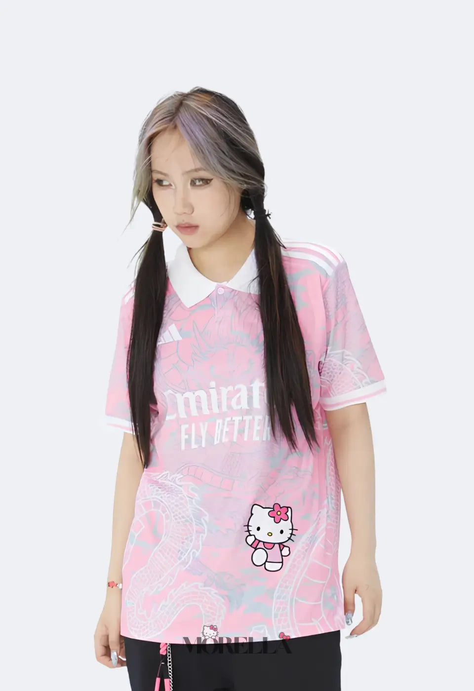 Camisa Dragão Rosa Real Madrid x Hello Kitty